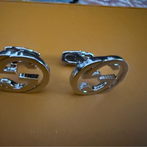New Gucci Silver tone Cufflinks with box - Picture 4 of 6